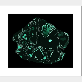 Malachite slice Posters and Art